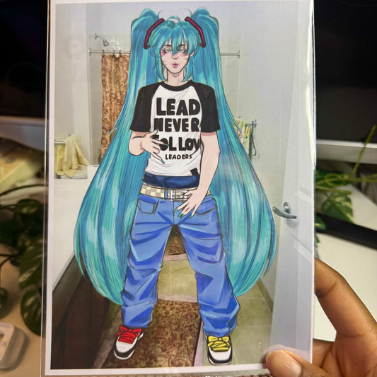Impresión del jefe Miku