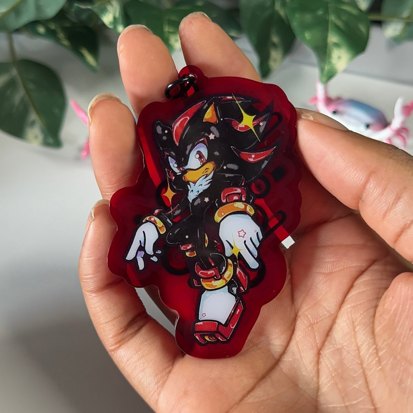 Shadow the Hedgehog keychain