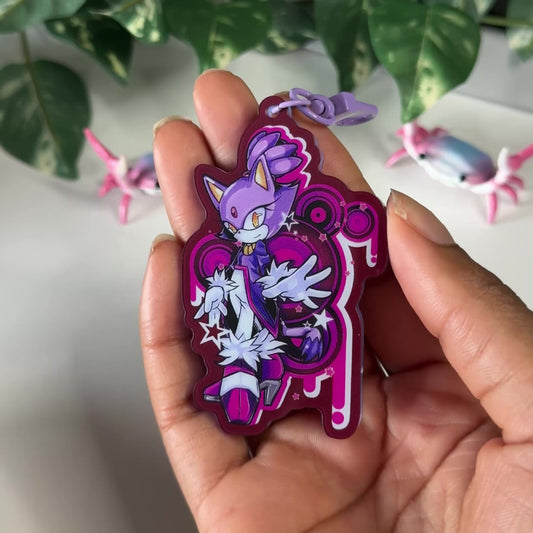 Blaze the cat keychain
