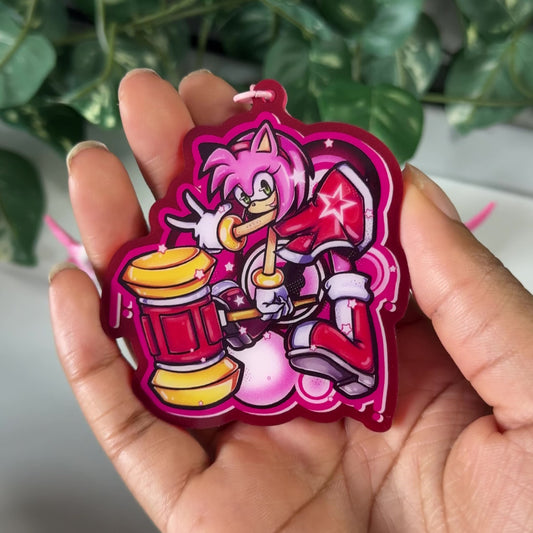 Amy rose keychain