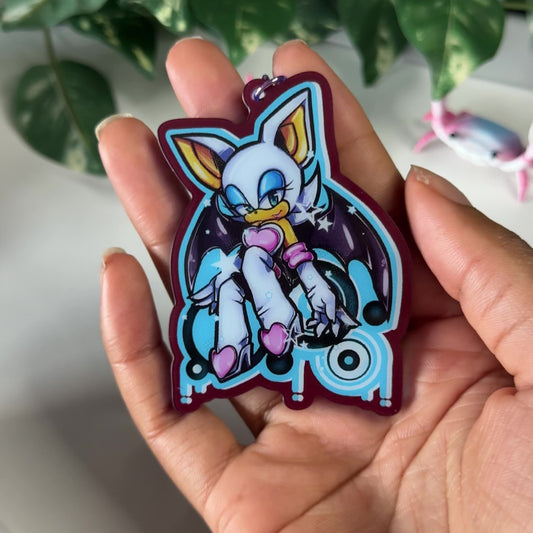 Rouge the bat keychain