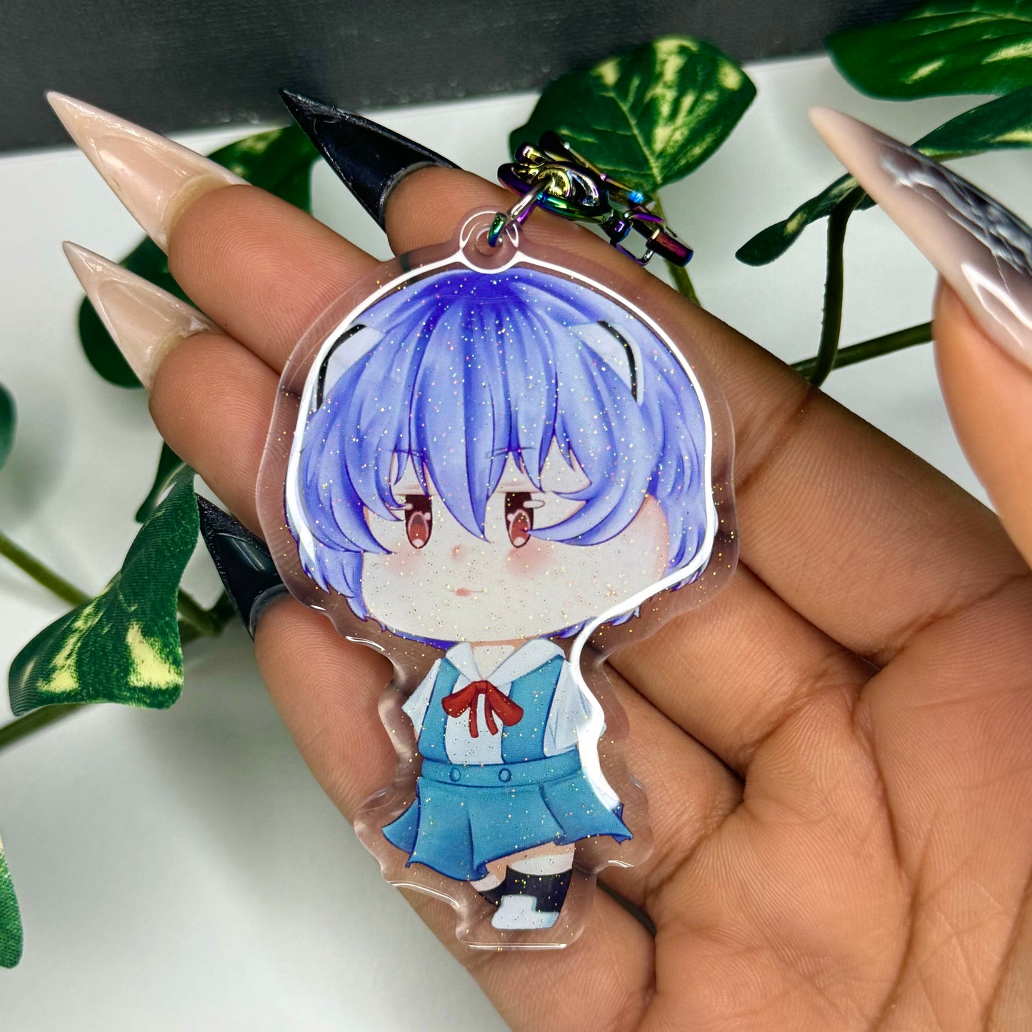 Rei school uniform keychain