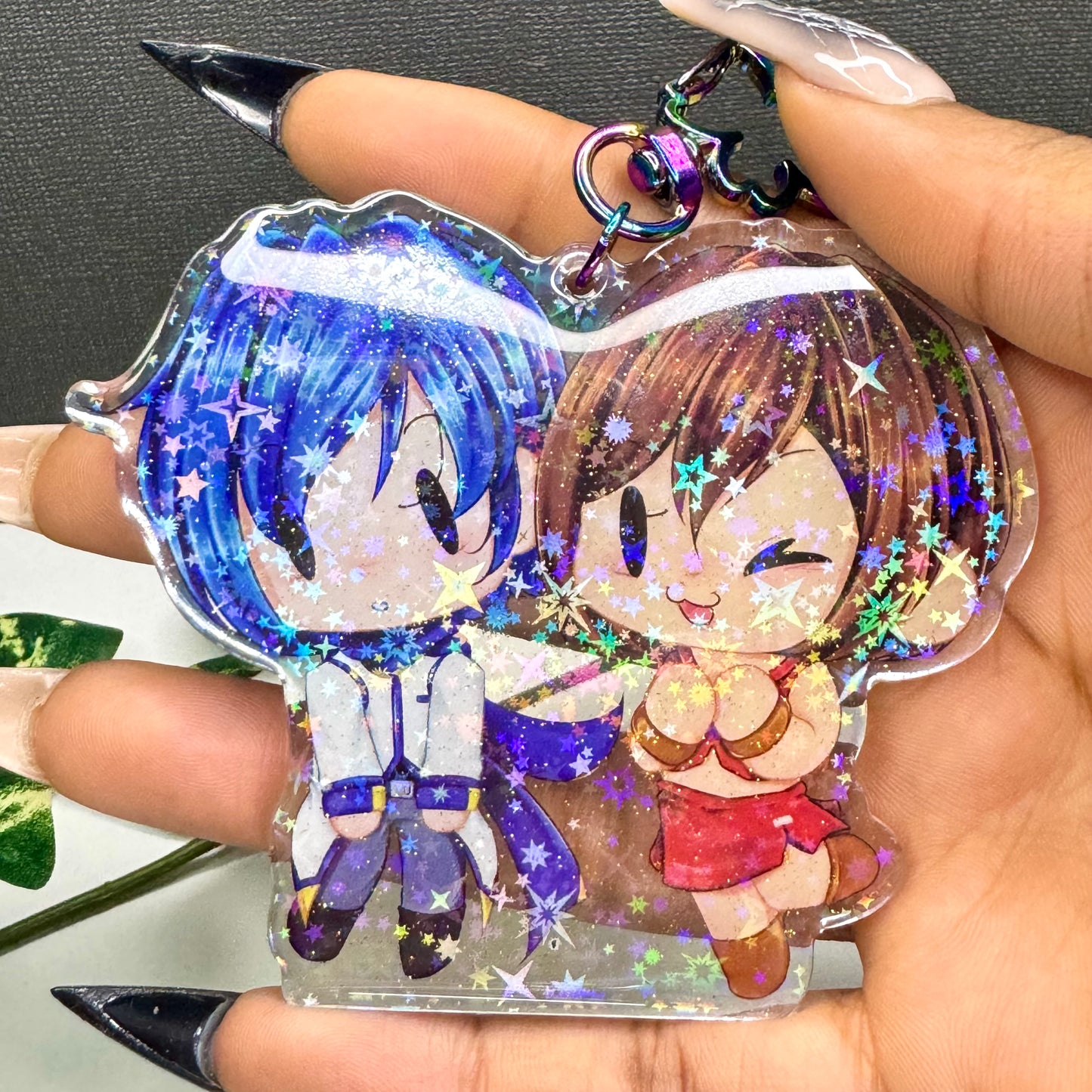 Keito and Meiko keychain