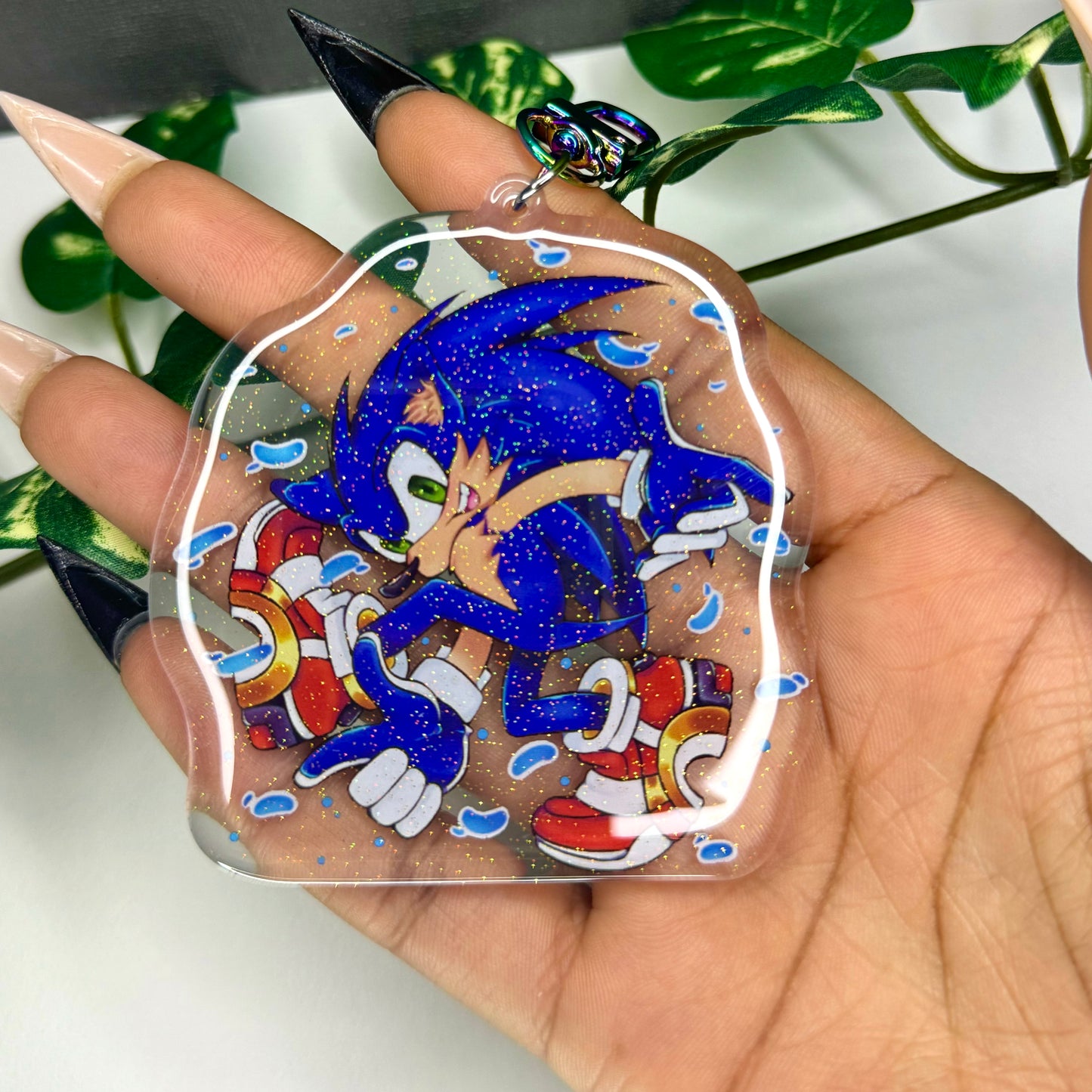 Sonic the hedgehog keychain