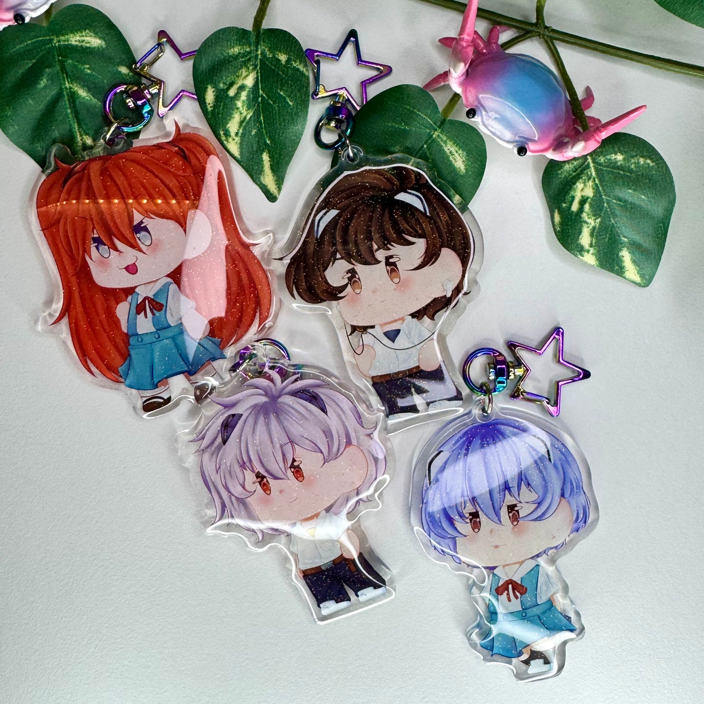 Shinji school uniform Keychain