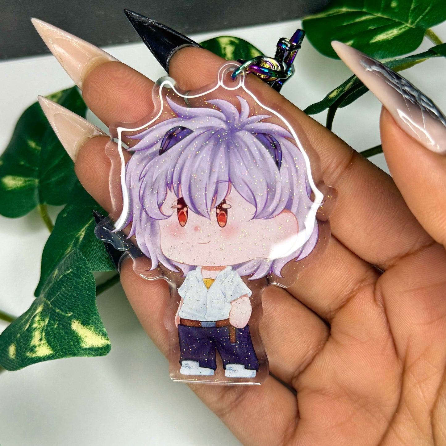 Kaworu school uniform keychain