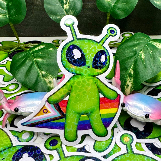 Pride alien sticker