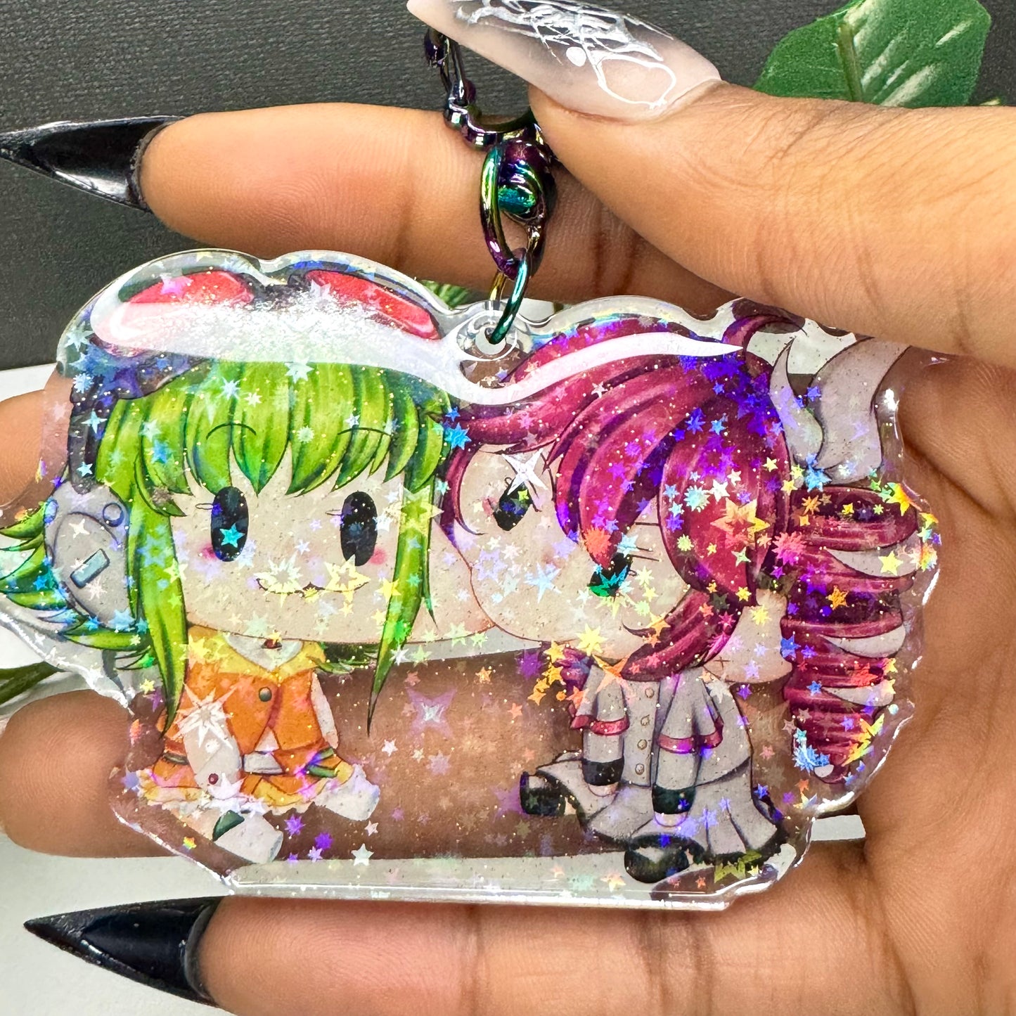 Gumi and Teto keychain