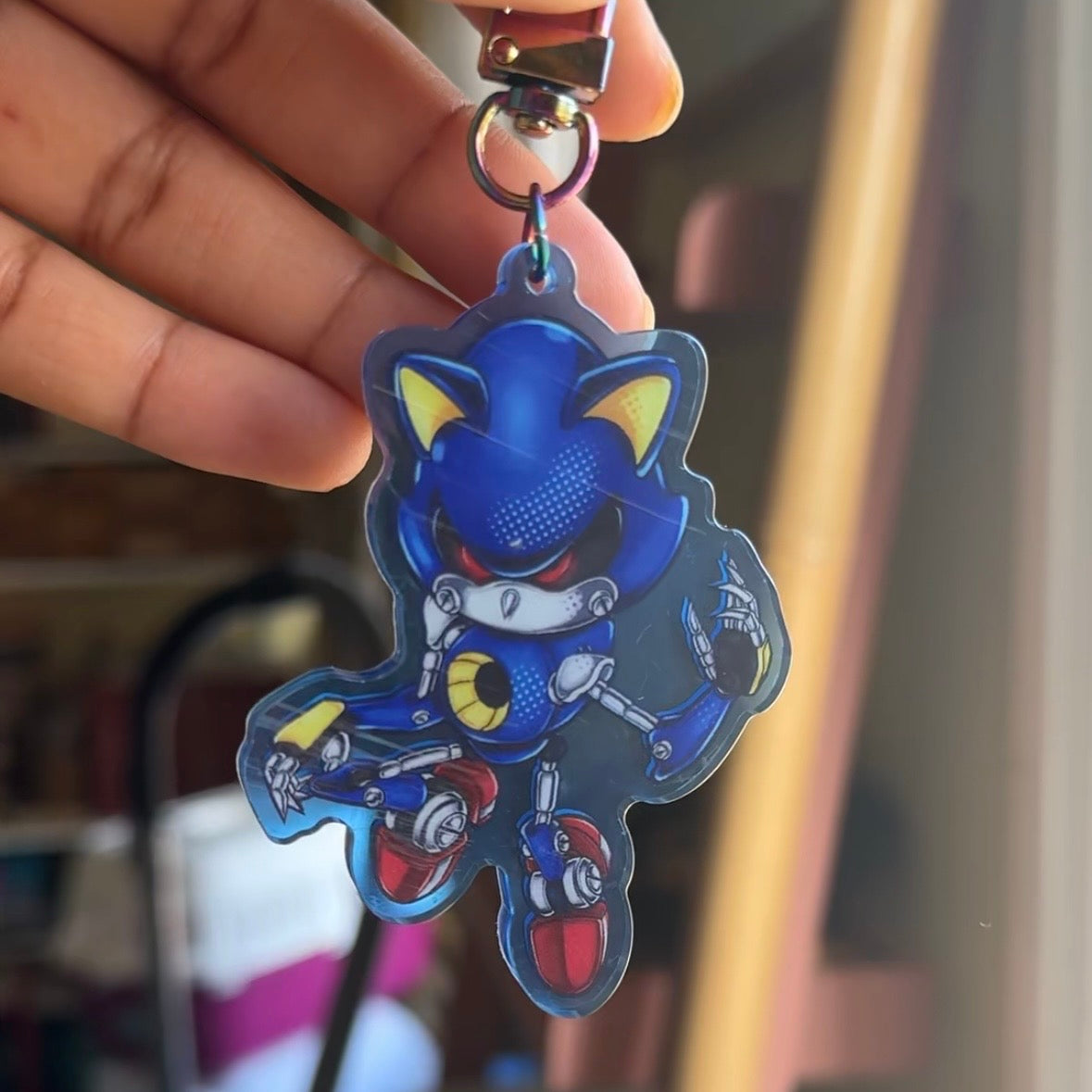 Metal Sonic keychain