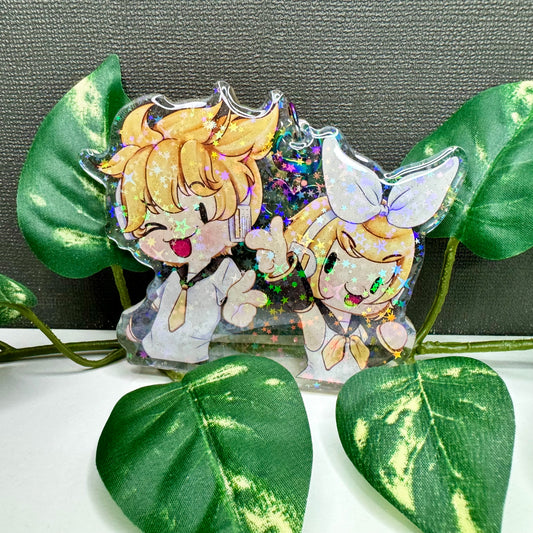 Rin and Len keychain