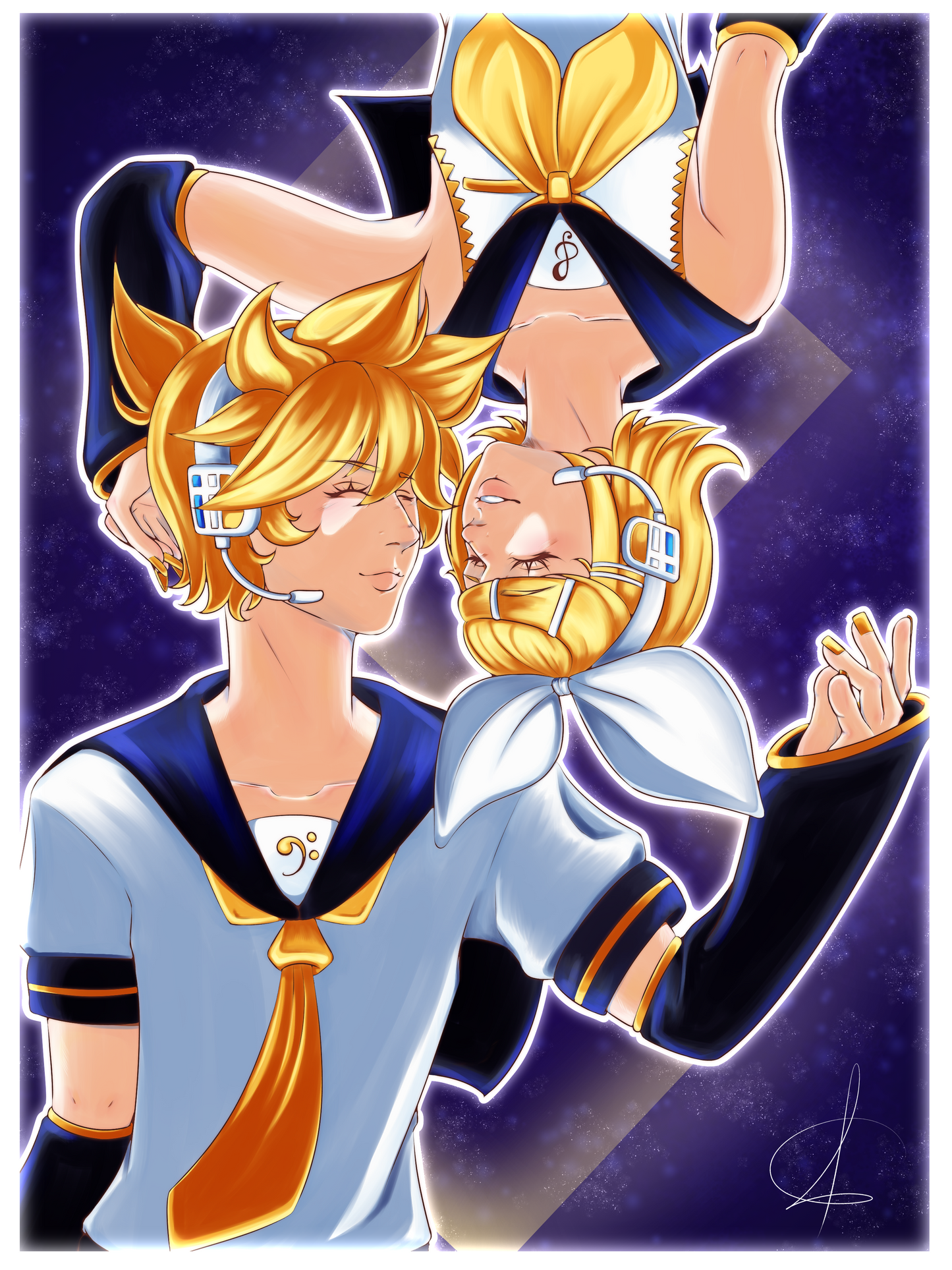 Rin & Len Kagamine print