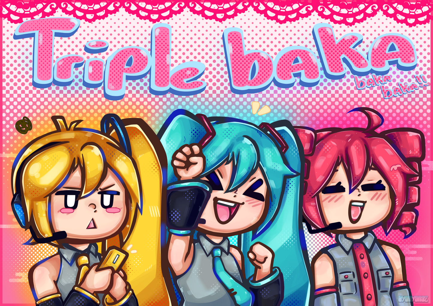 Dreifach Baka! Drucken