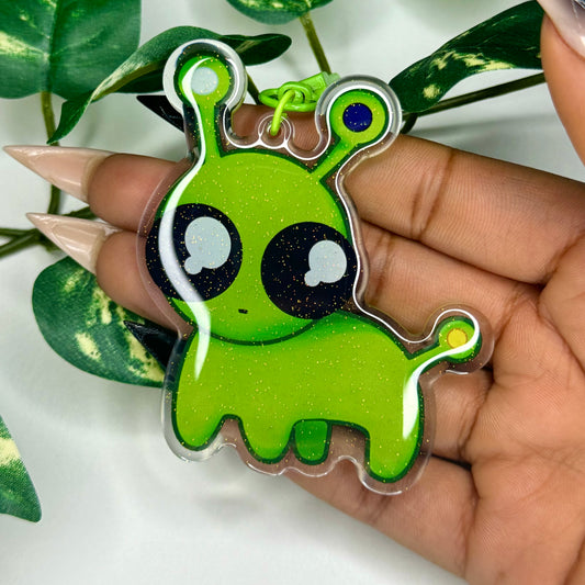 Autism alien keychain