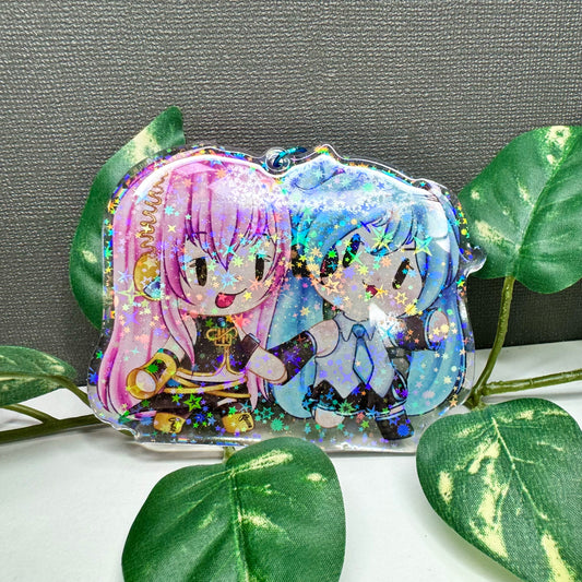 Miku and luka keychain