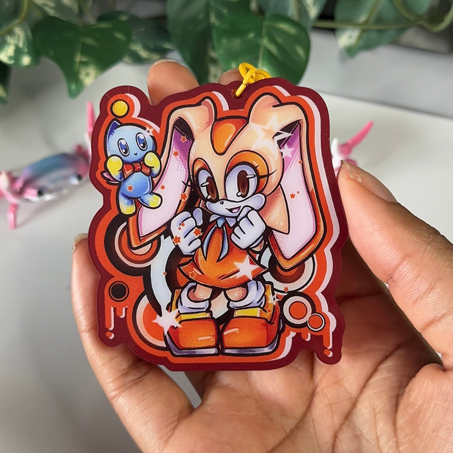 Cream the rabbit keychain