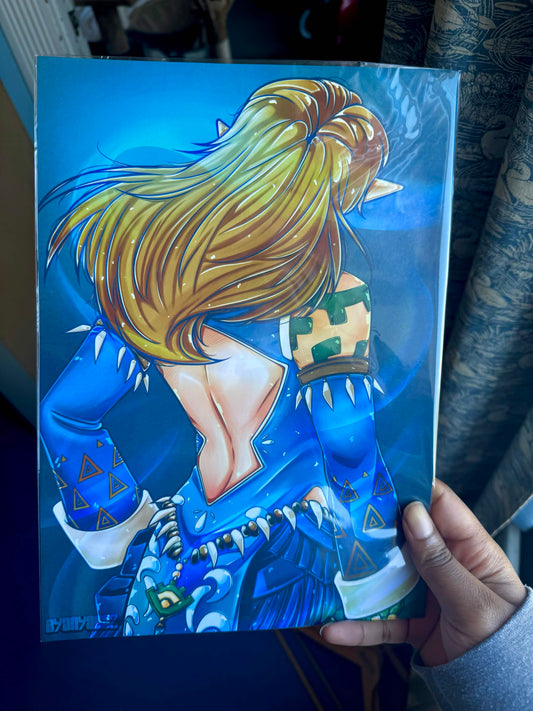 mysterious elf boy print