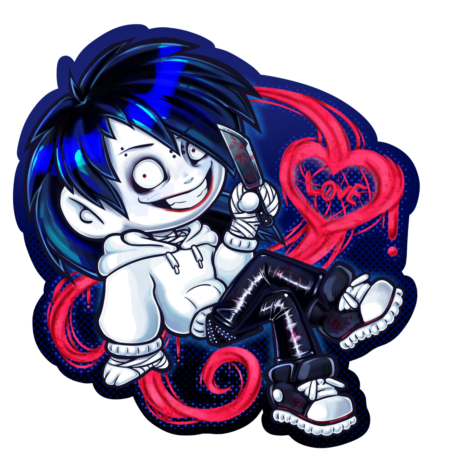 Jeff the killer keychain