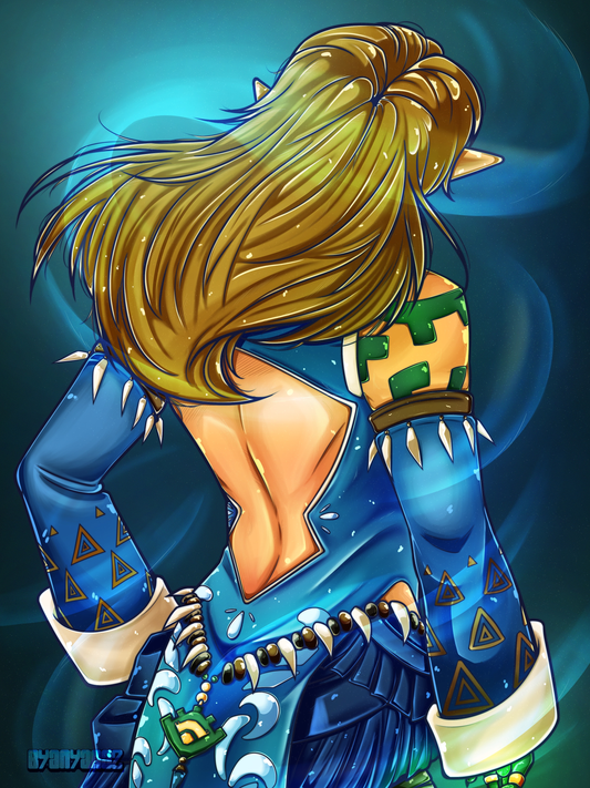 mysterious elf boy print