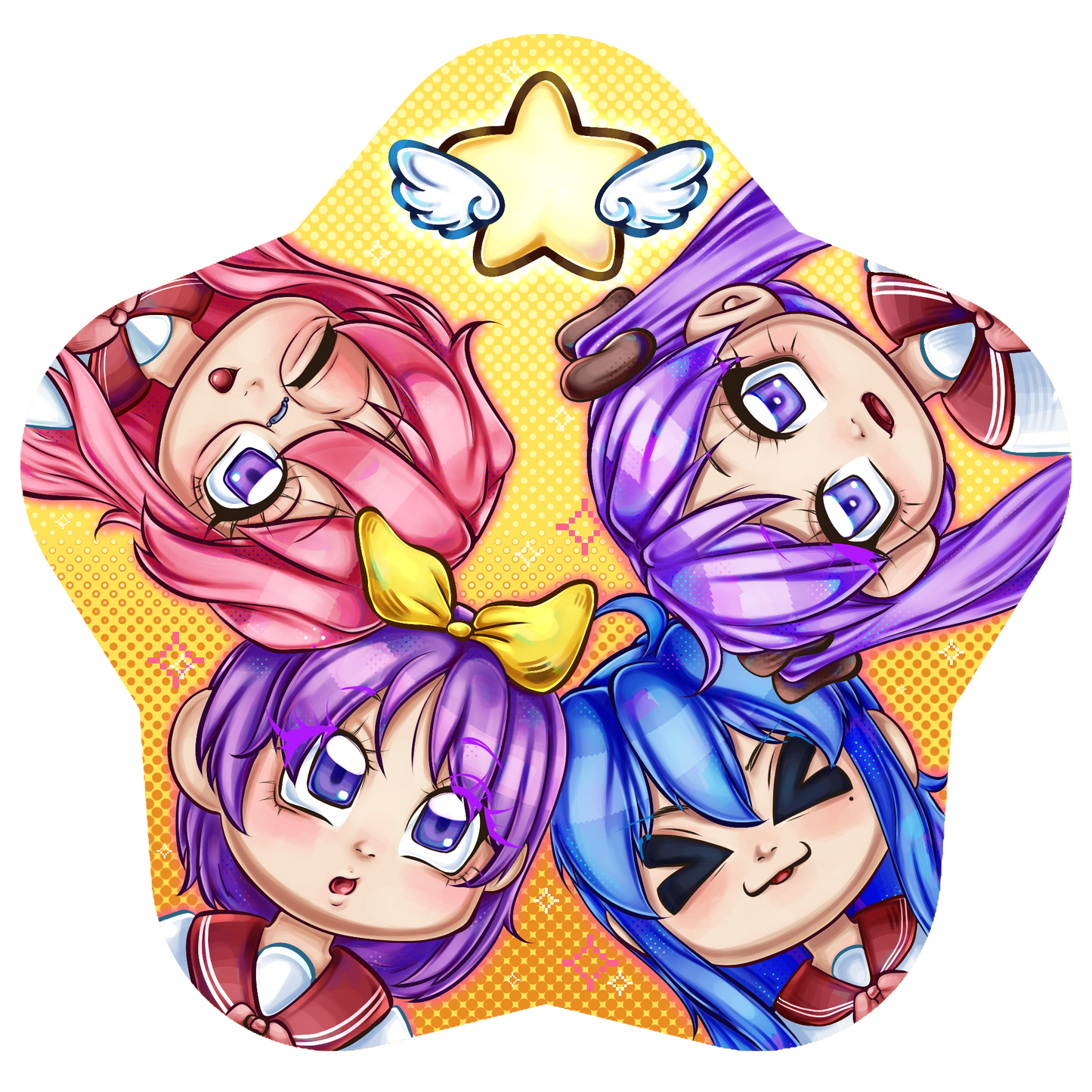 lucky star keychain