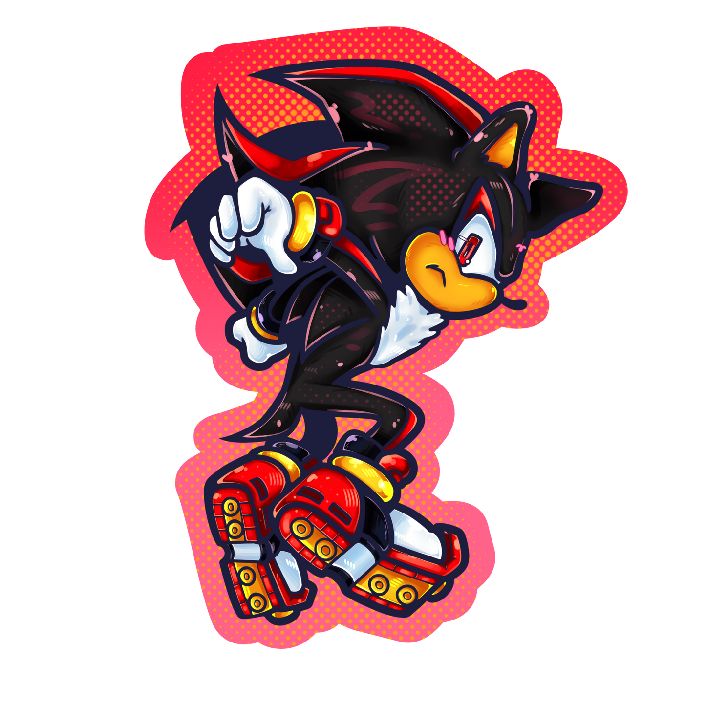 Pegatina de Shadow the Hedgehog