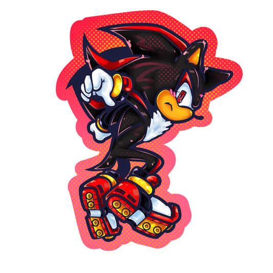 Pegatina de Shadow the Hedgehog