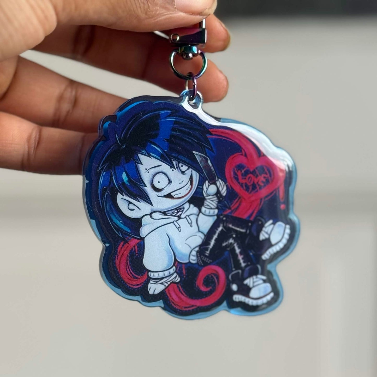 Jeff the killer keychain